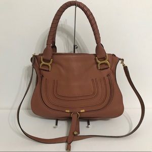 Authentic Chloe Medium Marcie Light Brown